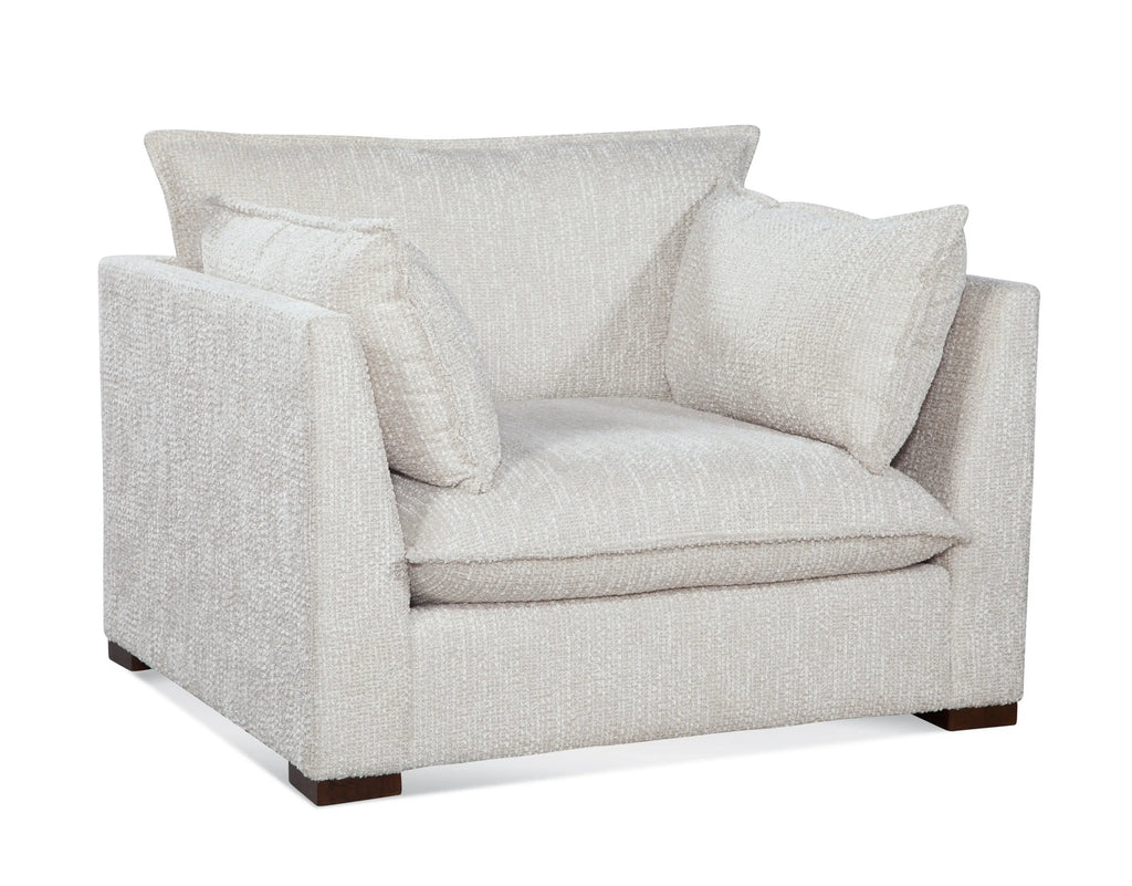Carson Arm Chair Classic Upholstered Deep Seat with Kidney Pillows