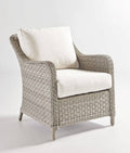 Outdoor Wicker Lounge Chair for Patio Deck in Brown