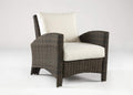 Panama Outdoor Lounge Chair Chocolate Wicker Aluminum Frame Patio
