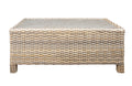 Wicker Outdoor Coffee Table Natural Light Driftwood Patio Lounge