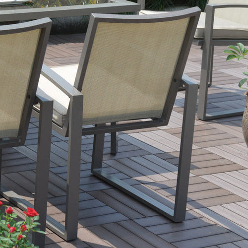 Fauteuil de jardin en aluminium avec coussins Moldova