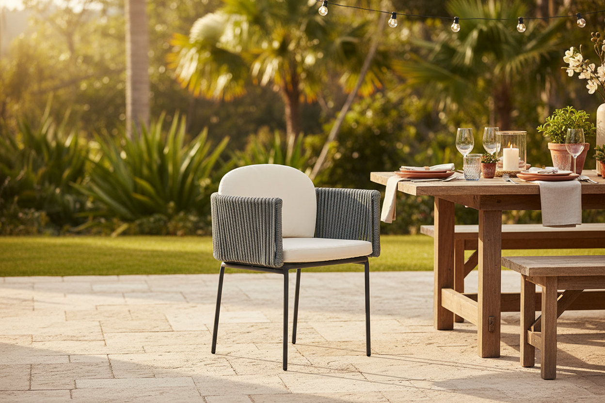Outdoor Rope Dining Armchair Hero Banner