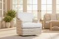 Outdoor Wicker Swivel Chair Banner