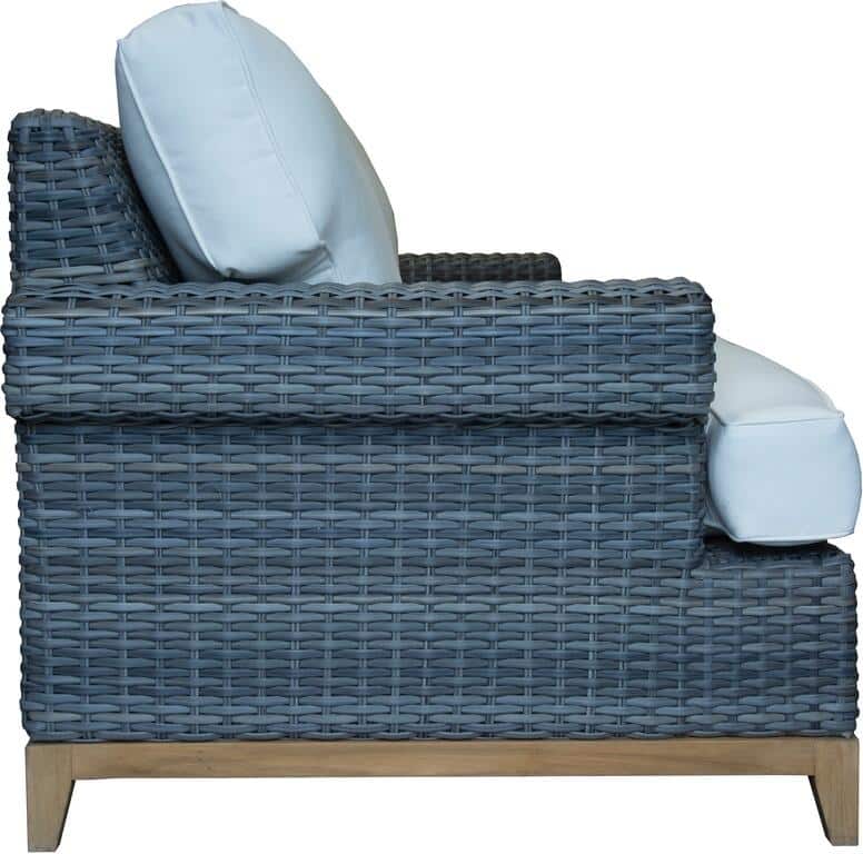 Outdoor Patio Wicker Sofa with Cushions
